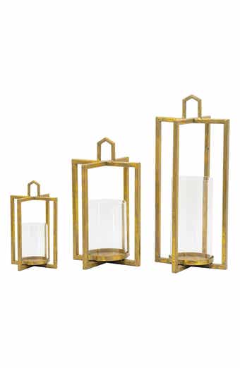 A & B Home Set of Three Lantern Set