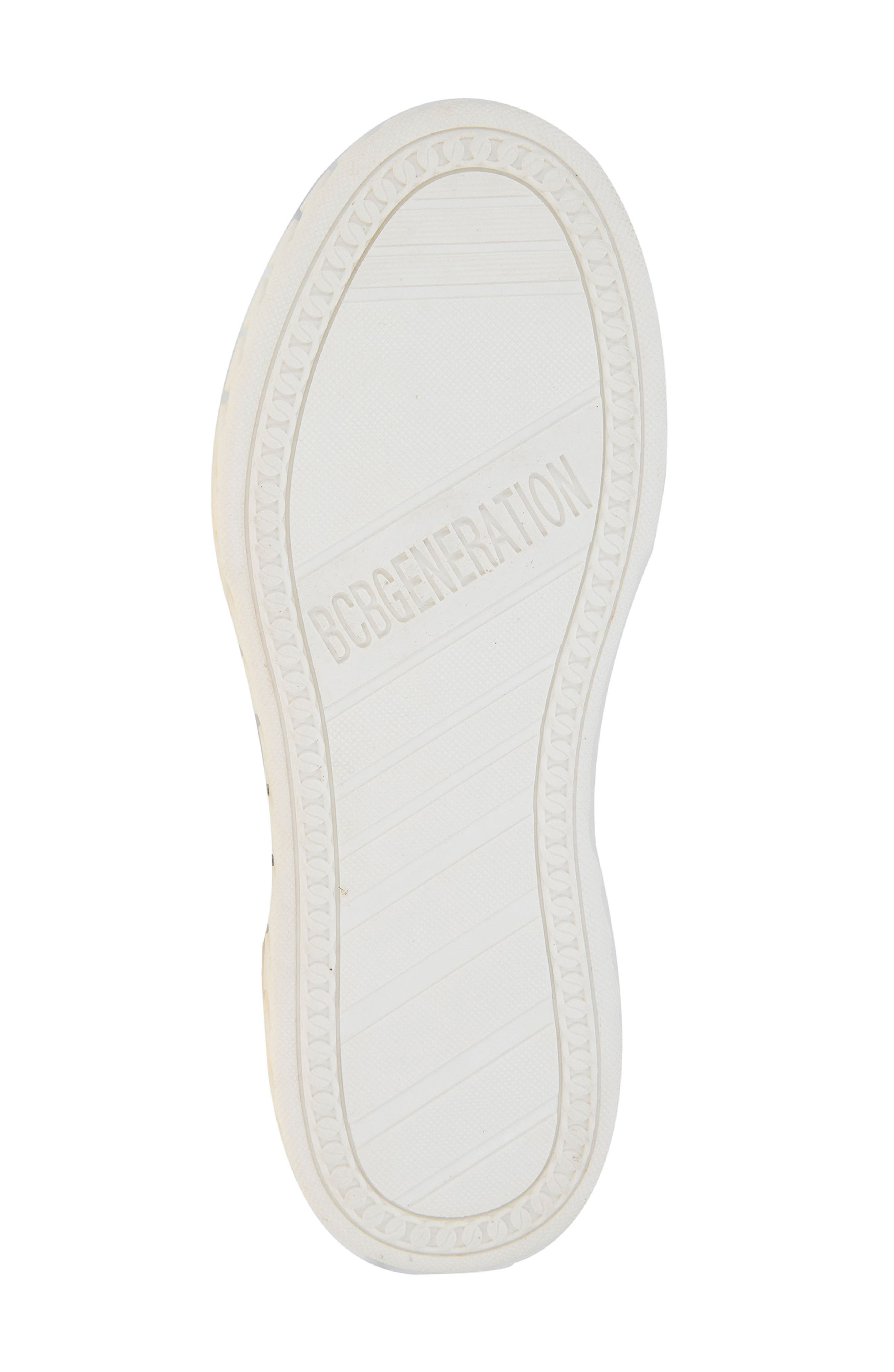 BCBGeneration Riso Platform Sneaker, Alternate, color, Silver Rhinestones
