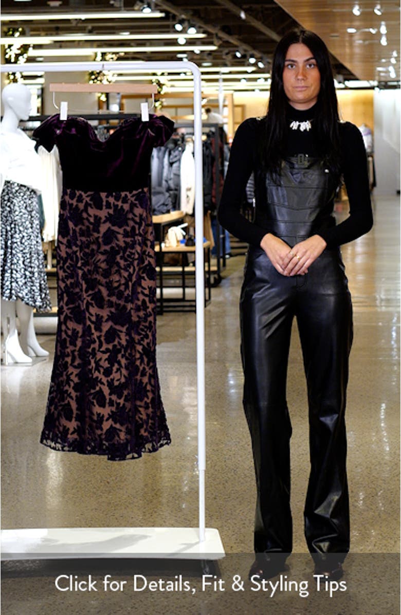 Floral Burnout Velvet Cocktail Dress, sales video thumbnail