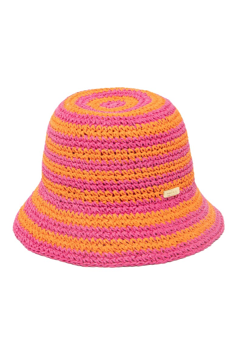 San Diego Hat x Trina Turk Straw Bucket Hat (Women  display picture 3