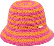 San Diego Hat x Trina Turk Straw Bucket Hat