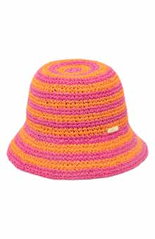 San Diego Hat x Trina Turk Straw Bucket Hat