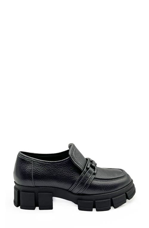 Beautiisoles Raquel Paltform Loafer In Black