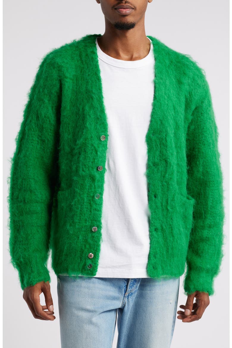 Patron Cardigan, Main, color, BRIGHT GREEN