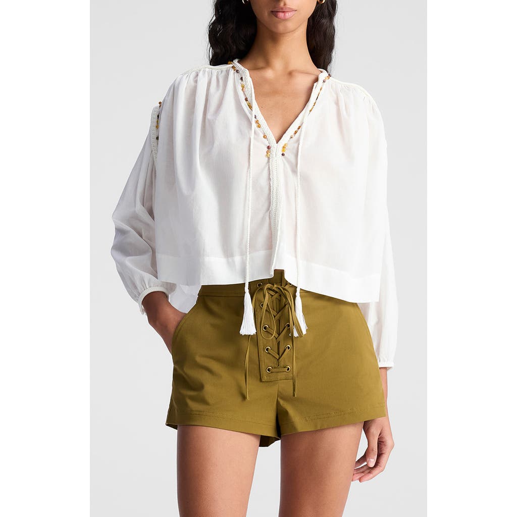 A.l.c . Keri Lace-up Tassel Tie Sweater