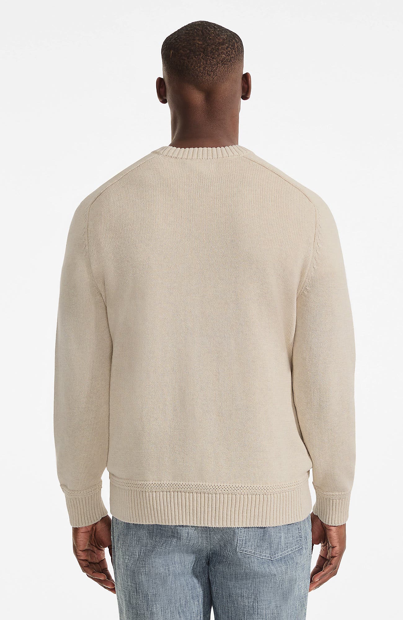 Lands' End Classic Cotton Drifter Signal Flags Crew Neck Sweater