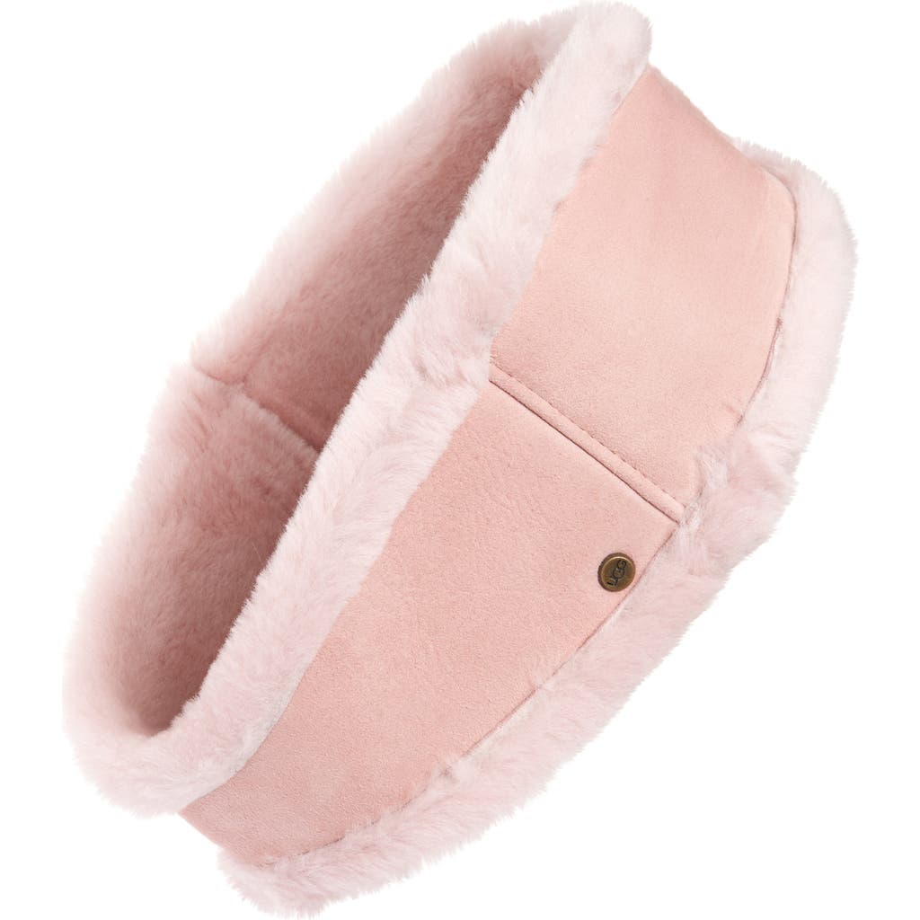 Ugg ® Genuine Shearling Headband In Pink