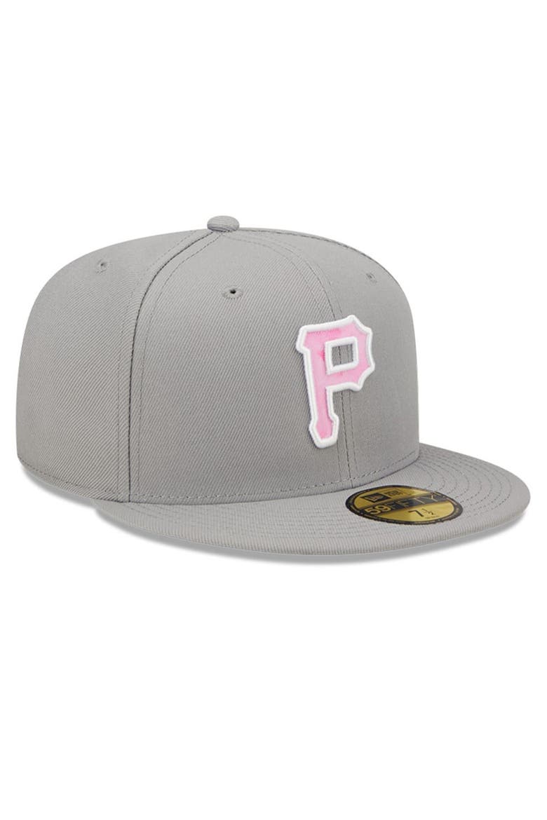 Men's New Era Gray Pittsburgh Pirates 2022 Mother's Day On-Field 59FIFTY Fitted Hat, Alternate, color, Gray