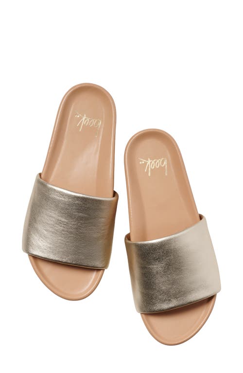 Beek Pelican Slide Sandal In Platinum Beach