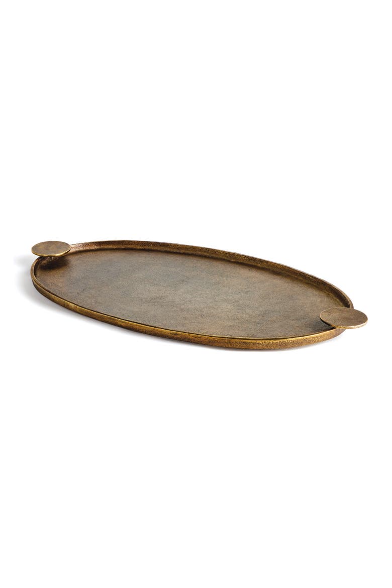 Hahn Decorative Tray, Main, color, Gold