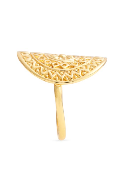 Kiara By Ki-ele Fez Mandala Ring In Gold