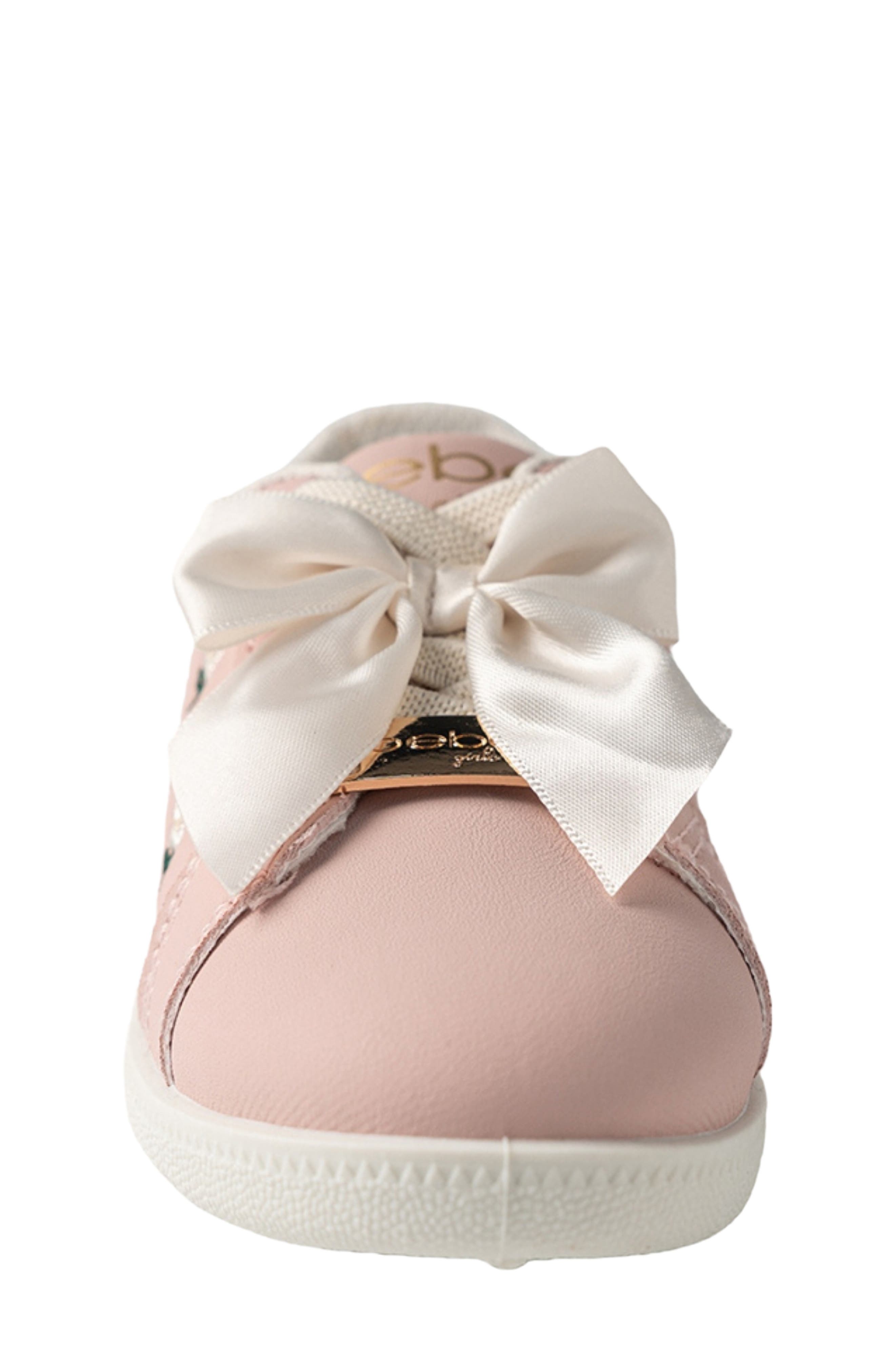 Kids' Bow Sneaker, Alternate, color, BLUSH