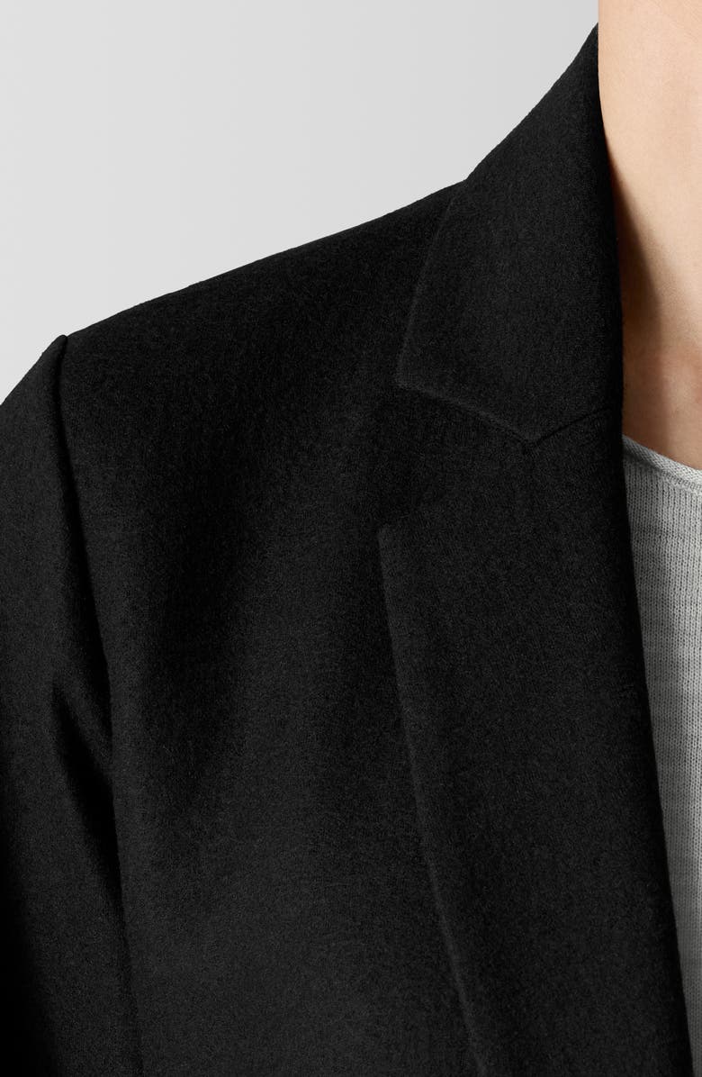 Eileen Fisher Long Wool Blazer, Alternate, color, Black