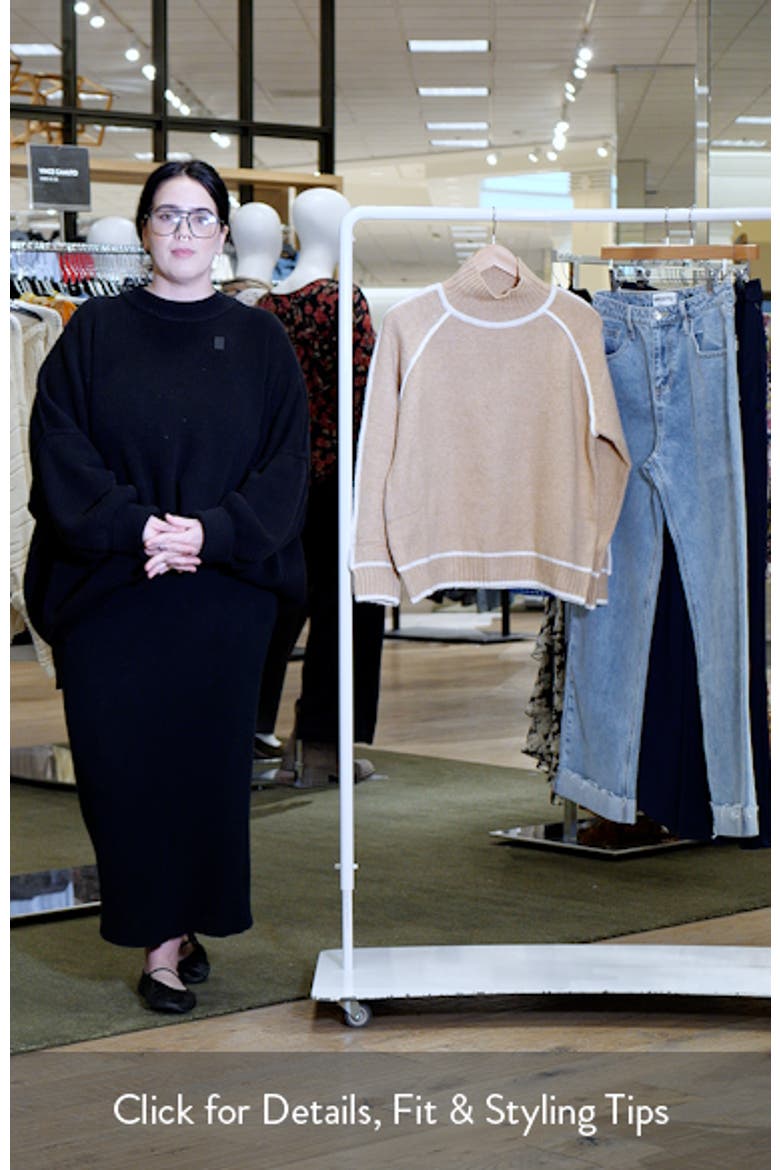 Rylee Contrast Trim Mock Neck Sweater video