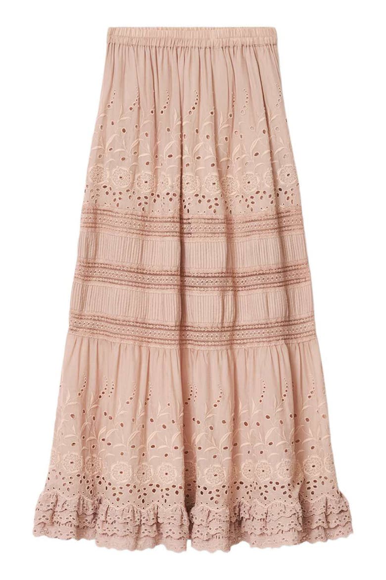 Camille Maxi Skirt, Alternate, color, CRYSTAL PINK