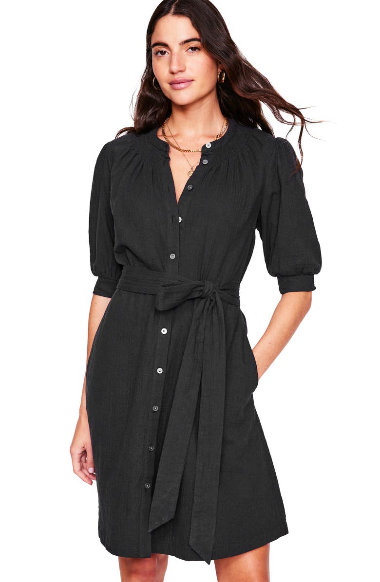 Boden Ada Double Cloth Cotton Shirtdress, Alternate, color,