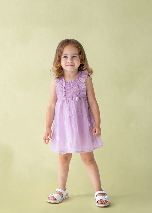 Isobella & Chloe Lavender Luna Petals Baby Toddler Dress In Pink