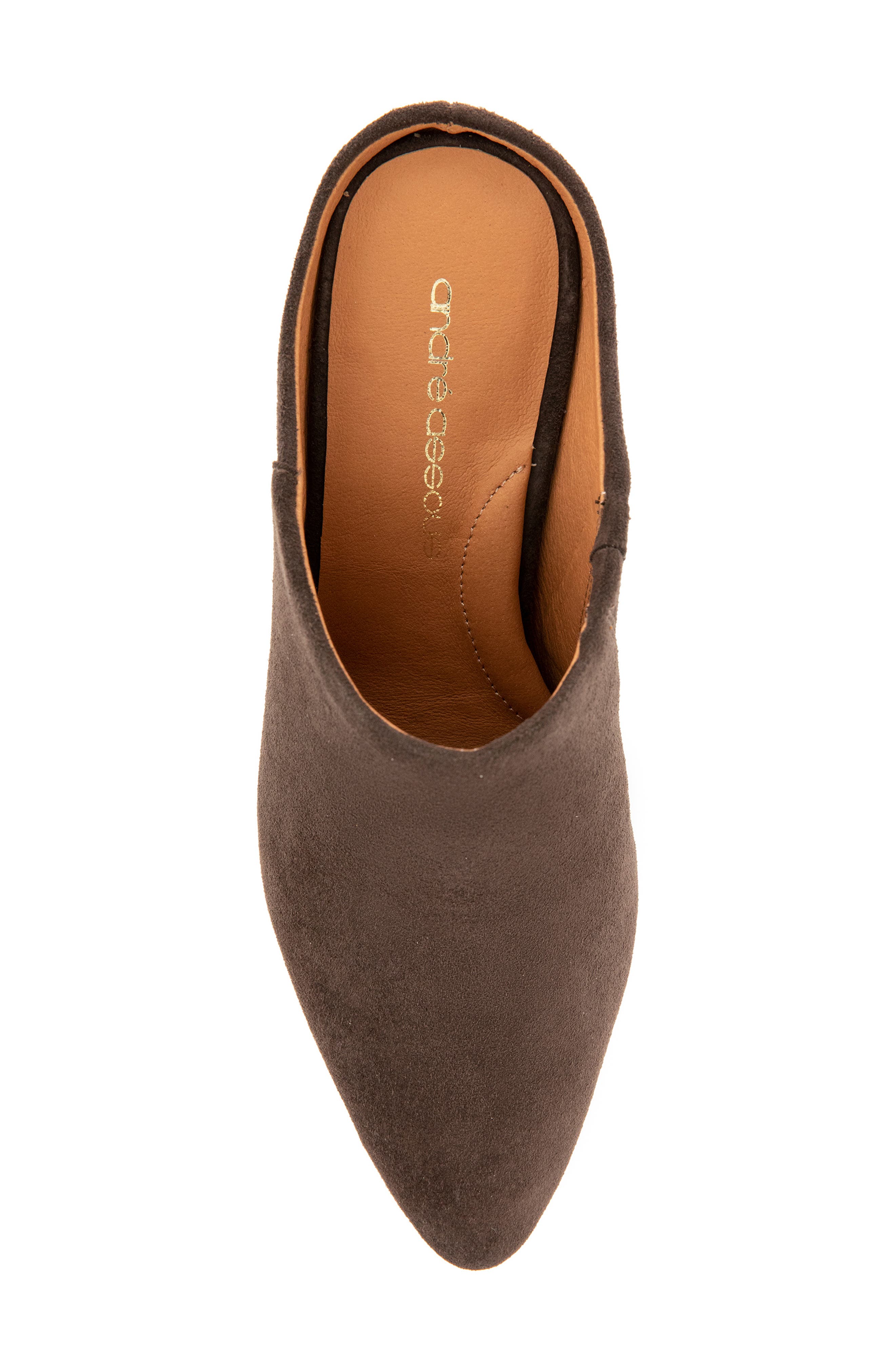 Willow Mule, Alternate, color, DARK BROWN SUEDE