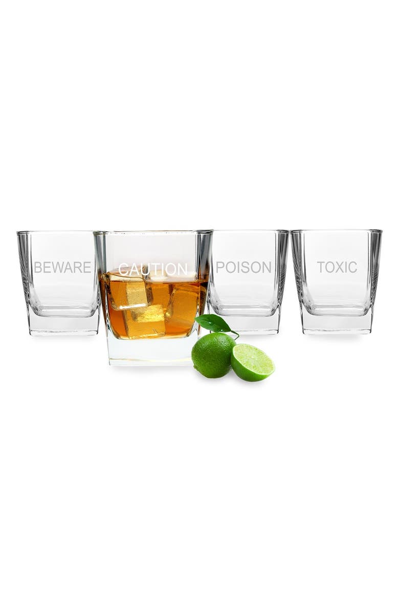 Cathy's Concepts 'What's Your Poison' Double Old Fashioned Glasses, Main, color, 