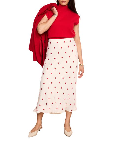 Polka Dot Slip Skirt
