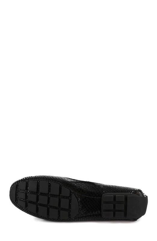 Marc Joseph New York Cypress Hill Leather Tiebow Driver Loafer, Alternate, color, Black Snake