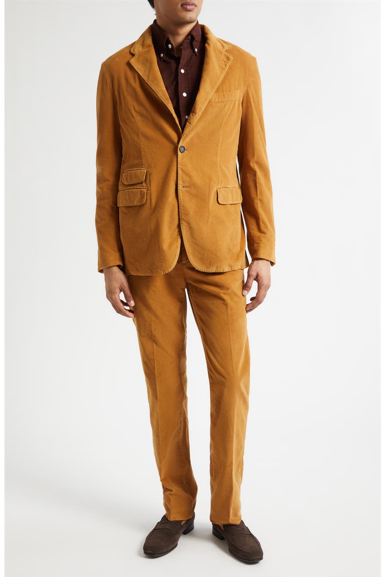 Cotton Corduroy Suit, Main, color, BRONZE
