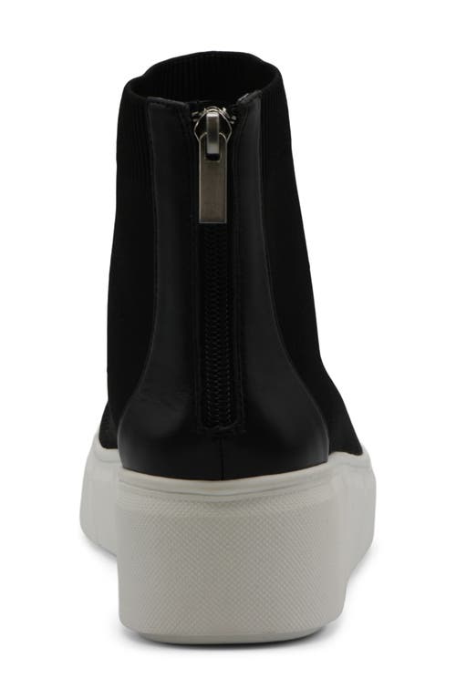 Charles David Rio Platform Wedge High Top Sneaker In Black