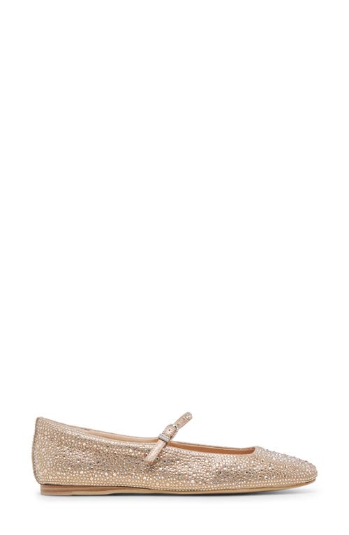 Dolce Vita Reyes Crystal Ballet Flats Light Gold Crystal