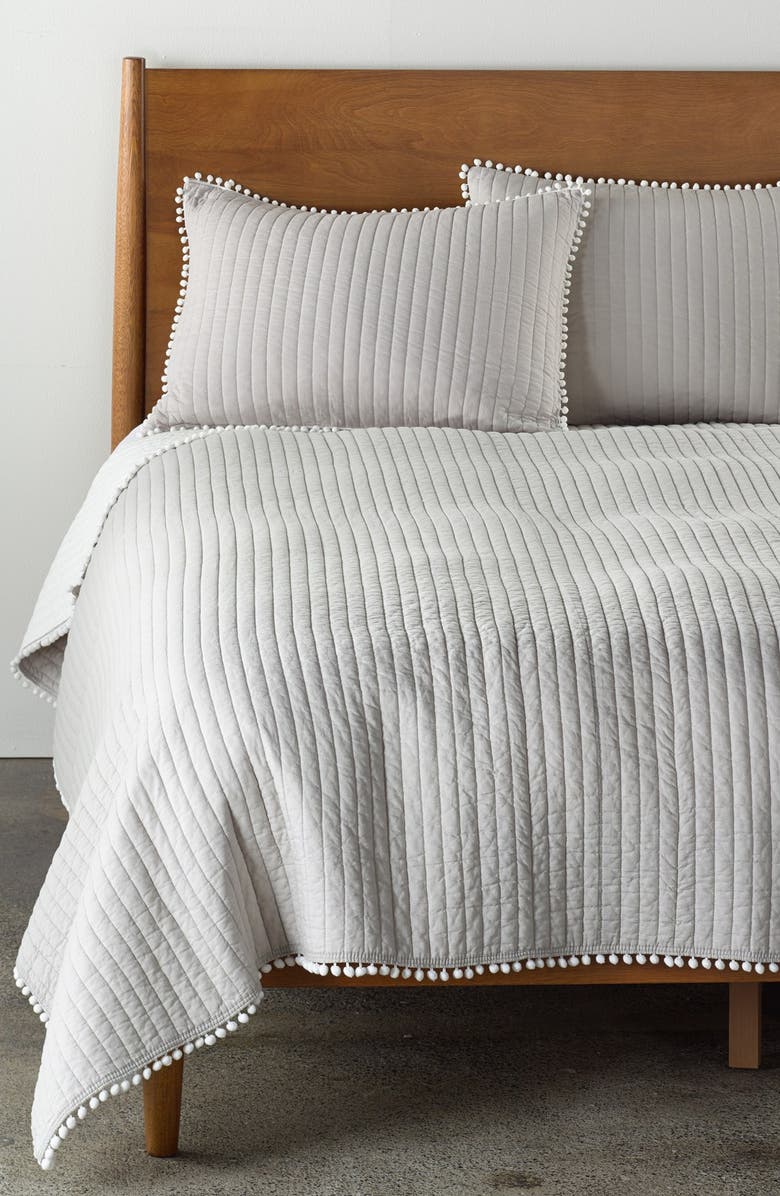 Levtex 'Pom Pom' Reversible Quilt, Main, color, 