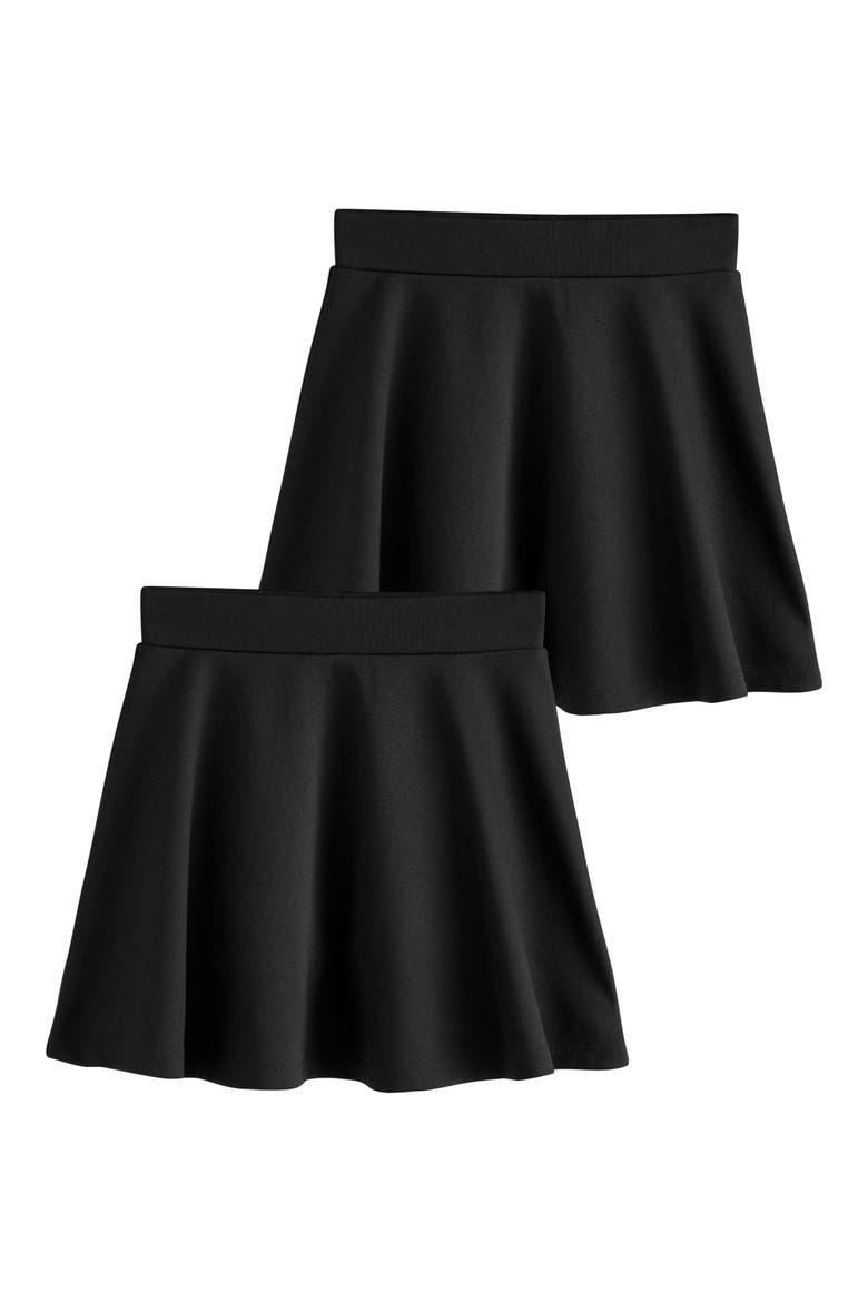 Kids' 2-Pack Pull-On Skorts, Alternate, color, BLACK