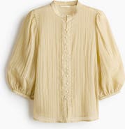 H&M Balloon-sleeved Blouse