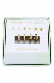 Beach Set of 5 Assorted Stud & Hoop Earrings