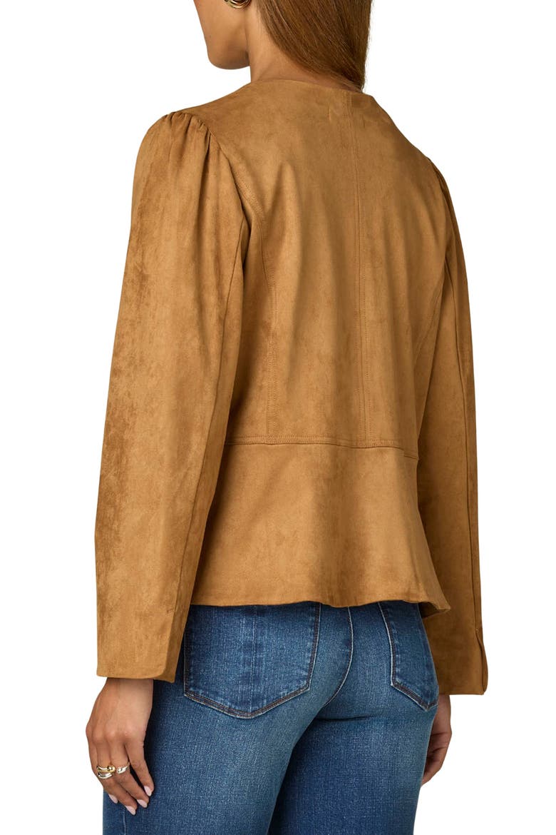 Peplum Jacket, Alternate, color, CALT CARAM