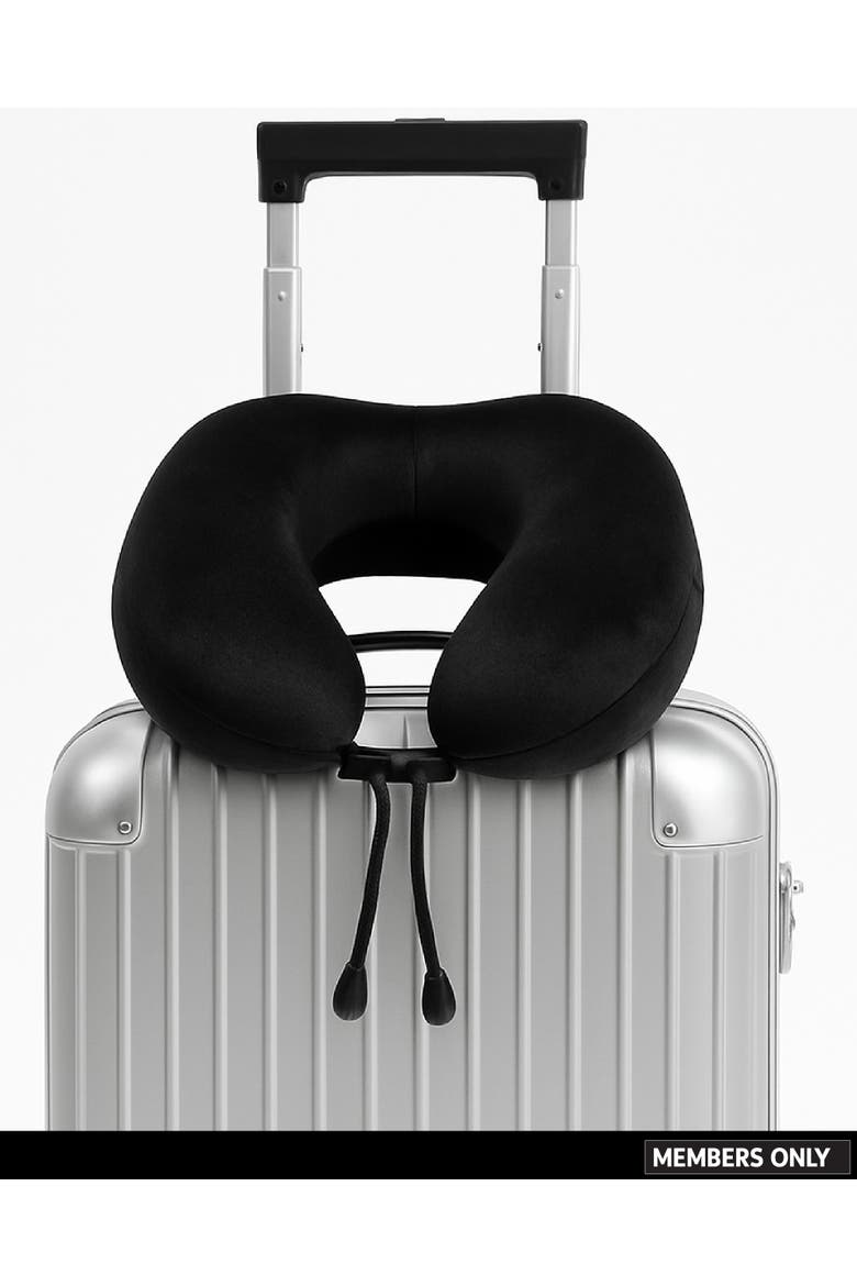 Memory Foam Travel Neck Pillow, Alternate, color, Black