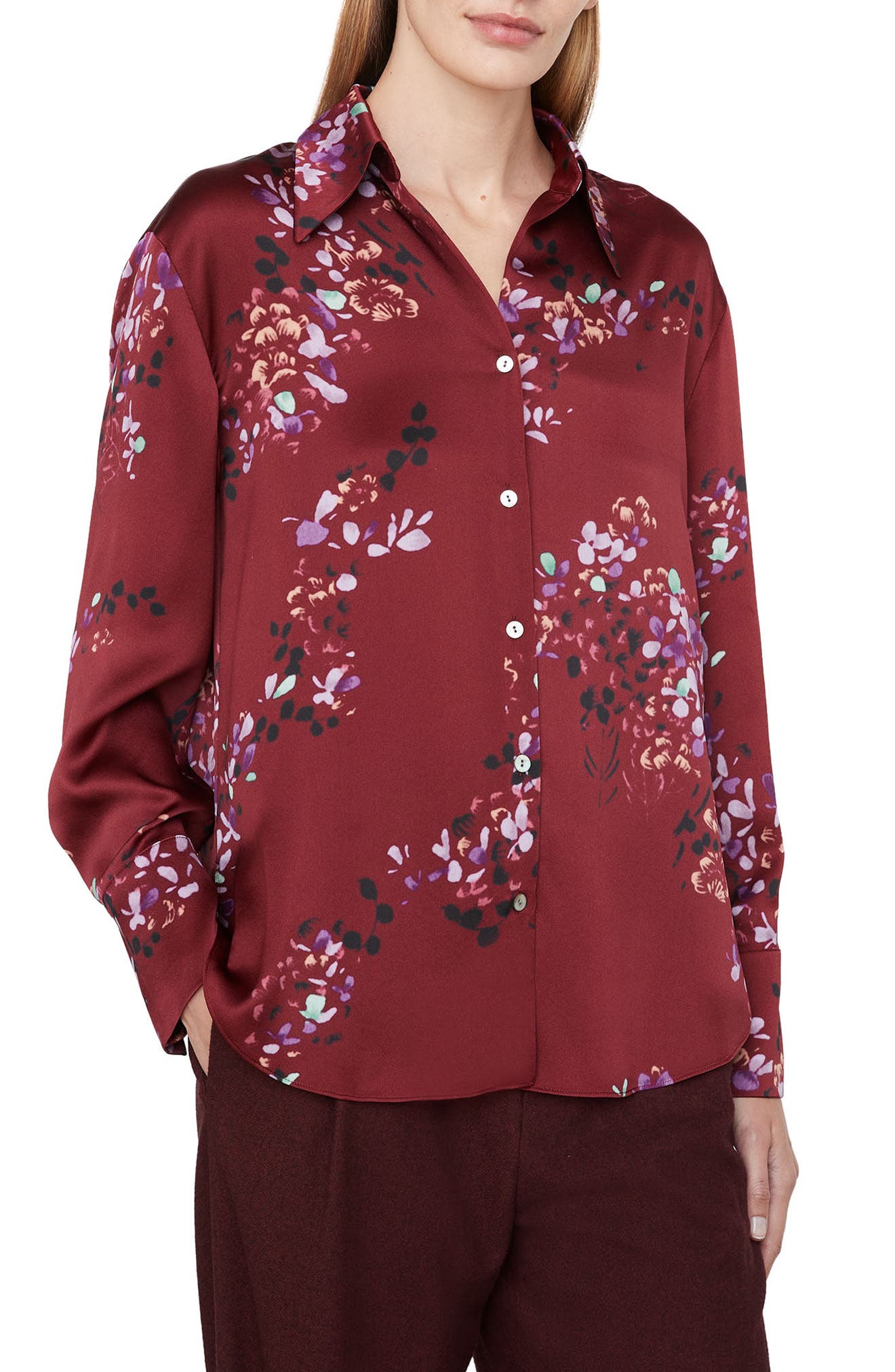 Vince Forsythia Button-Up Shirt