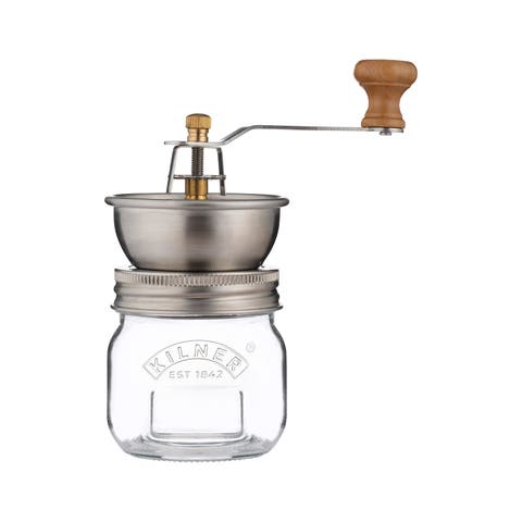Seasoning Grinder, Refillable Glass Spice Mill with Stainless Steel Grinder
