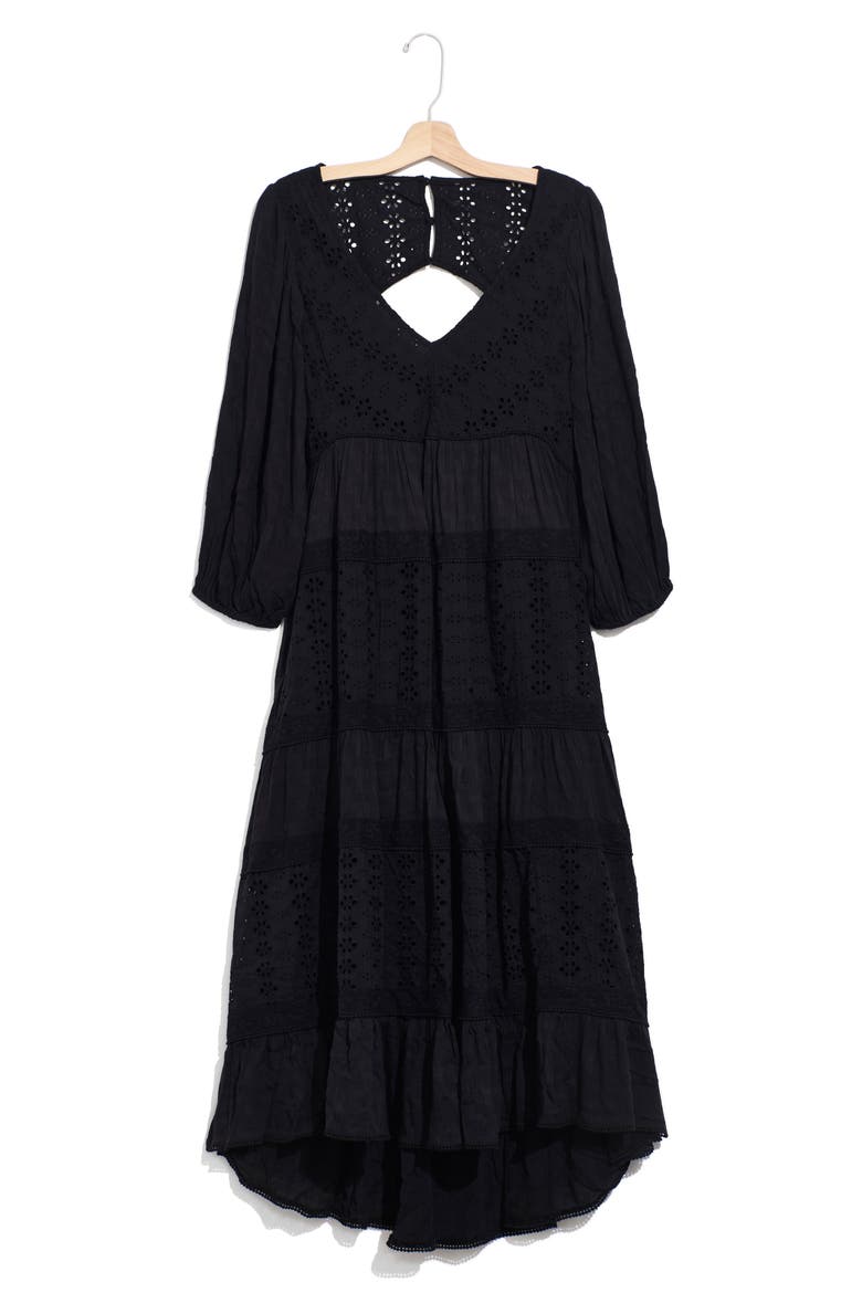 Mockingbird High/Low Dress, Main, color, BLACK