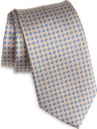 David Donahue Neat Diamond Silk Jacquard Tie