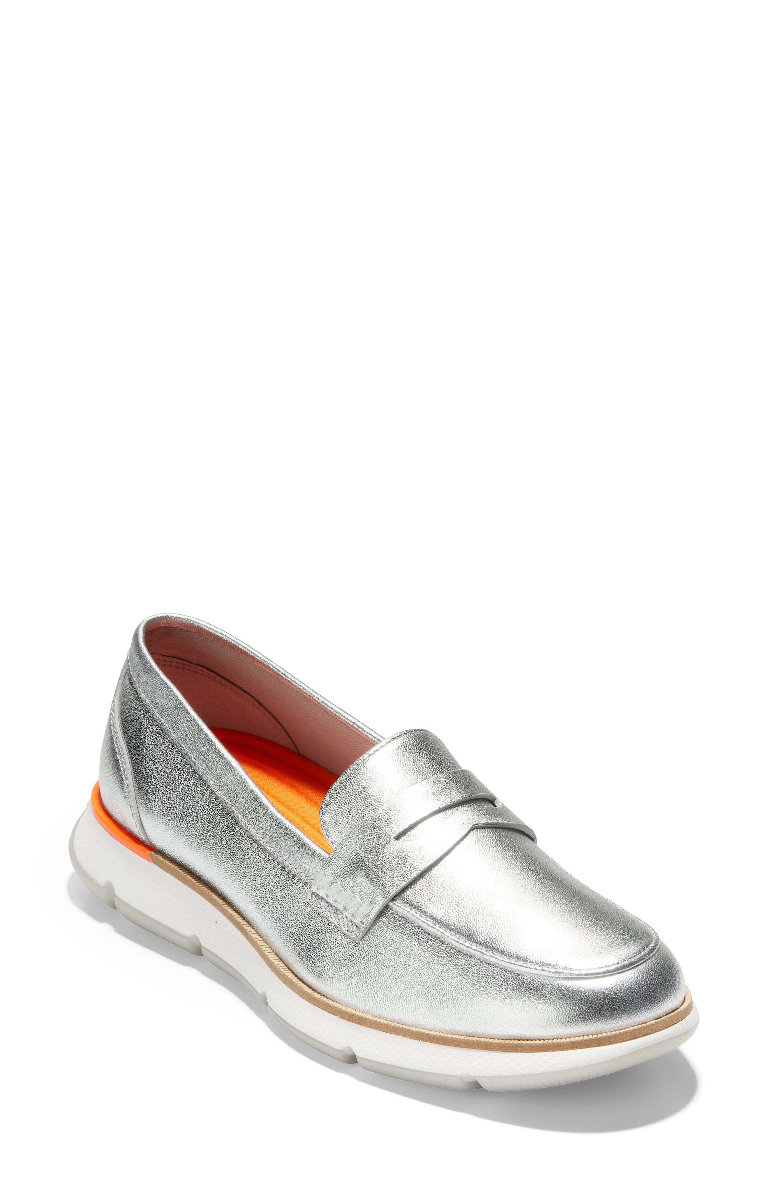 4.ZeroGrand Penny Loafer, Main, color, SILVER SOFT TALCA