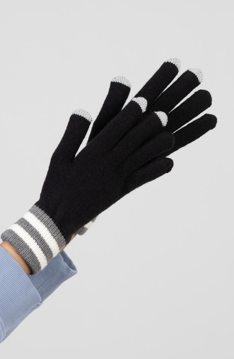 verloop Sport Cuff Touchscreen Gloves, Alternate, color, Black