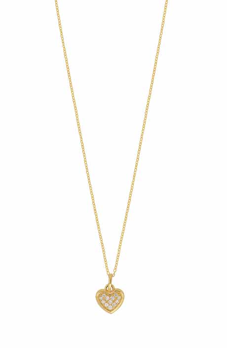 Bony Levy 18K Yellow Gold Pavé Diamond Heart Pendant Necklace