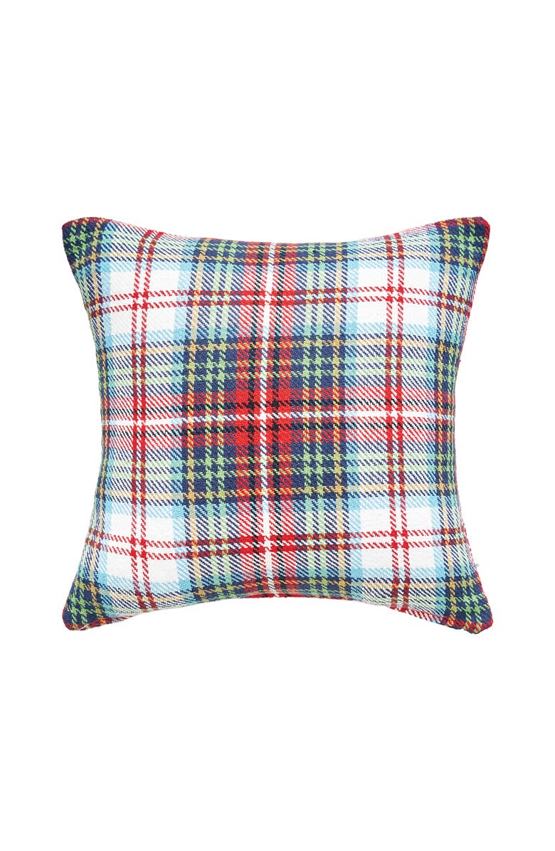 C&F Home Morris Plaid Woven Christmas Throw Pillow, 18" x 18", Main, color, 