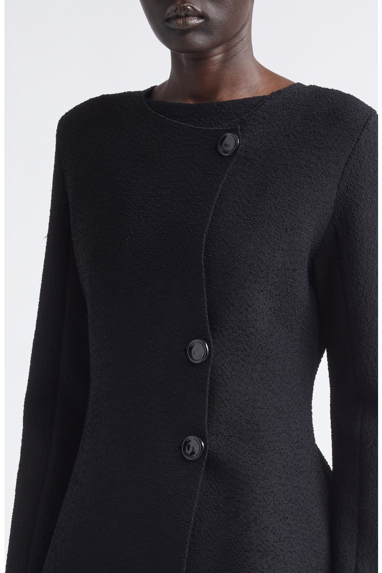 Sukki Asymmetric Jacket, Alternate, color, BLACK