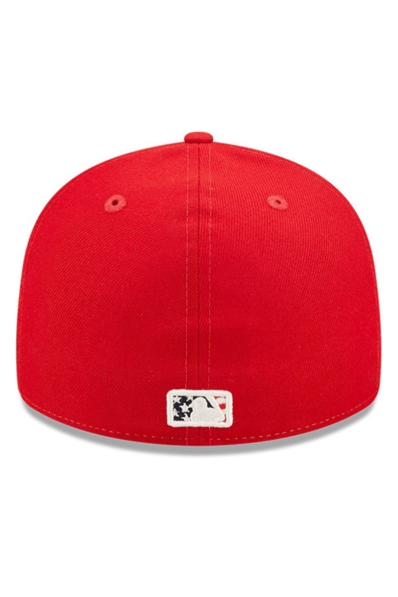 Men's New Era Red Detroit Tigers 2022 4th of July Low Profile 59FIFTY Fitted Hat, Alternate, color, Red