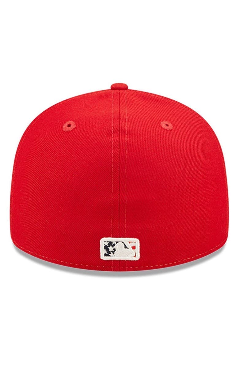 New Era Men's New Era Red Detroit Tigers 2022 4th of July Low Profile 59FIFTY Fitted Hat, Alternate, color, 