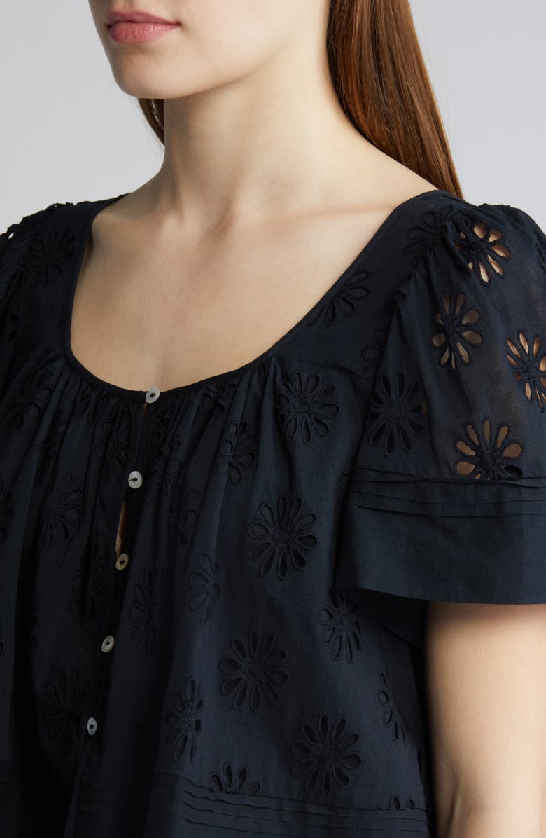 Rails Bambina Cotton Eyelet Trapeze Top, Alternate, color, 