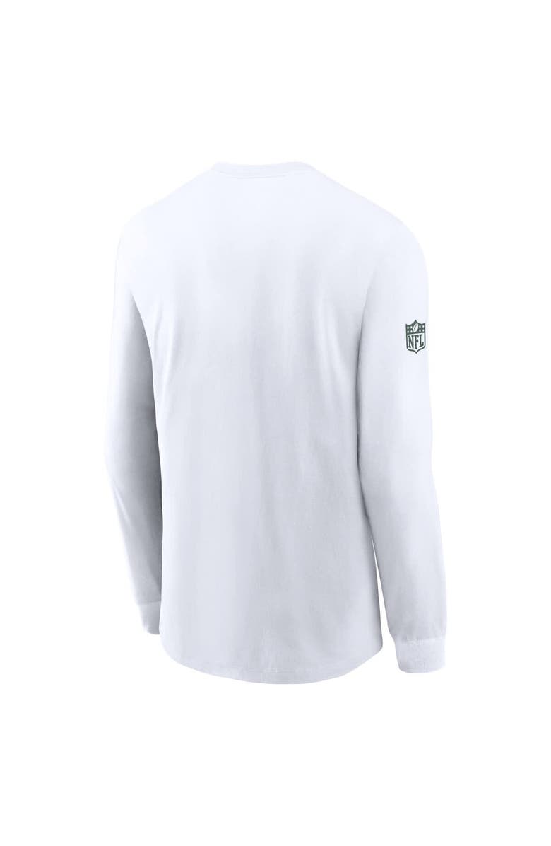 Nike Men's Nike White Green Bay Packers Sideline Performance Long Sleeve T-Shirt, Alternate, color, White