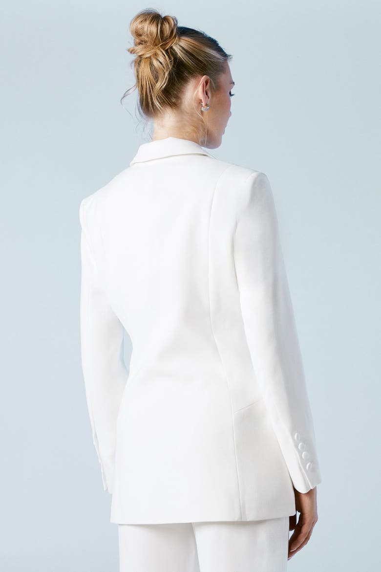 Hourglass Double Breasted Blazer, Alternate, color, Ivory