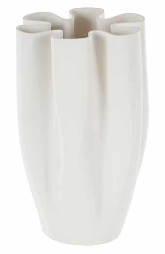 VIVIAN LUNE HOME Fluted Ceramic Vase