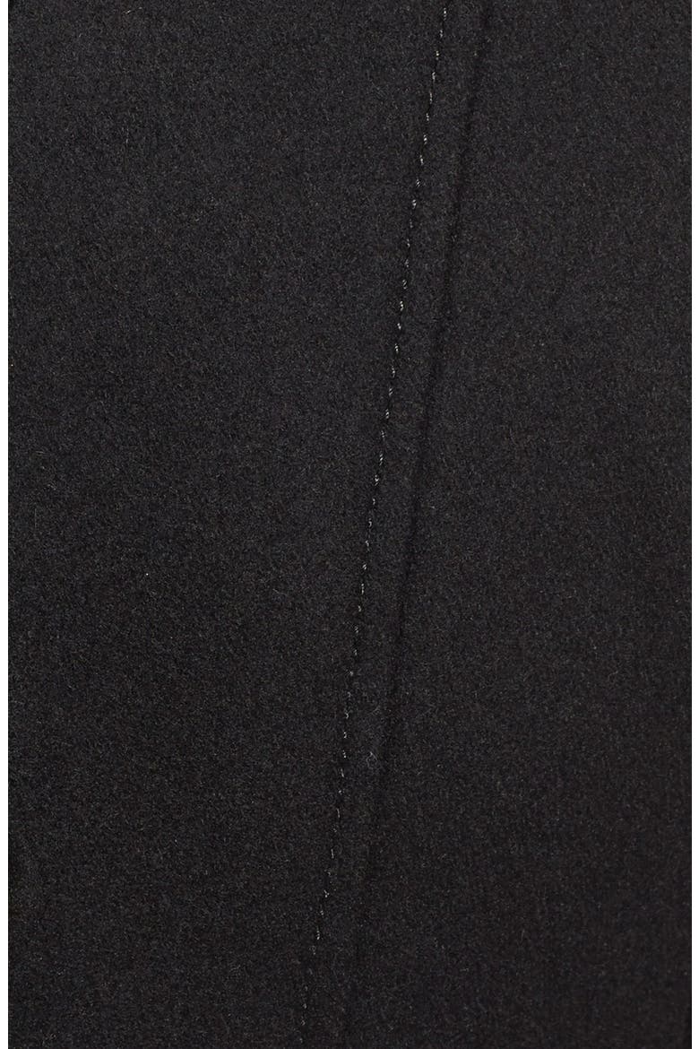 Wool Blend Asymmetrical Military Coat, Alternate, color, BLACK